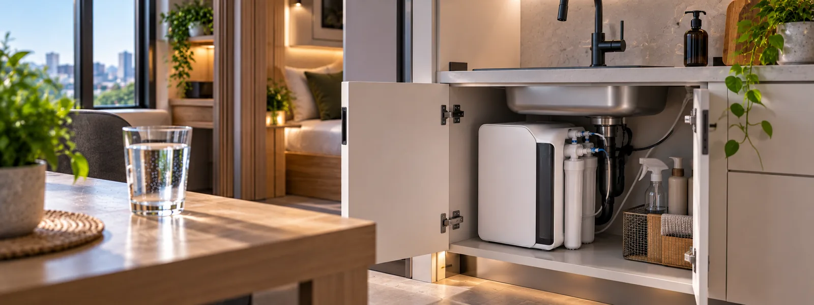 Ósmosis compacta para muebles pequeños